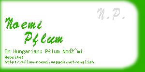 noemi pflum business card